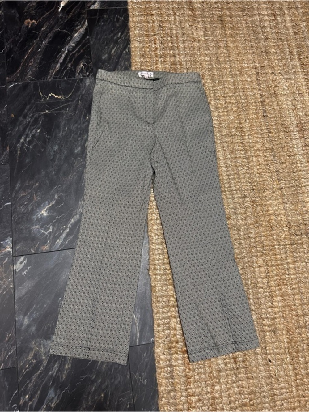 Nanette Lepore Gray Patterned Dress Pants
